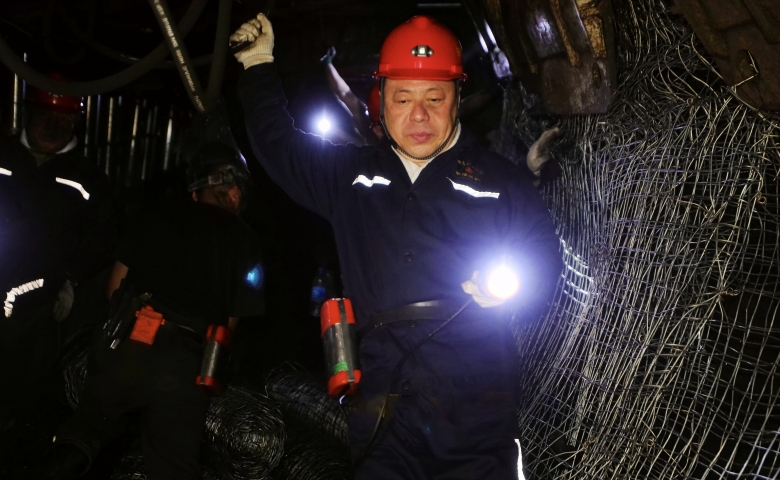 張秉德到新陸礦宣講調研檢查工作